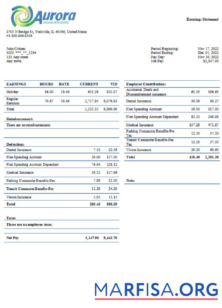 Downloadable USA Aurora Specialty Textiles Group textile company download for verification